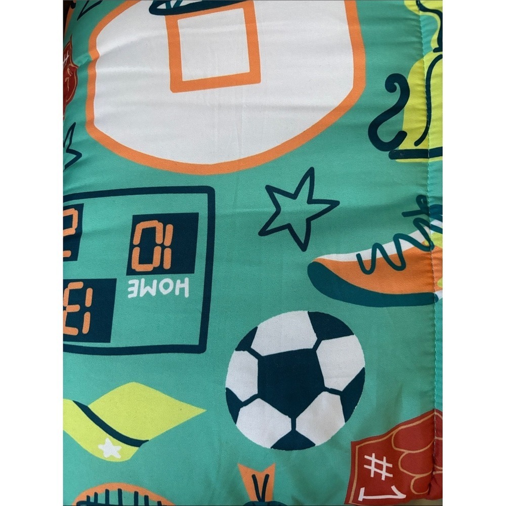 The Big One Kids Full/Queen 3-Piece Comforter Set Boys: Rory Sports Icons NEW - Picture 6 of 12
